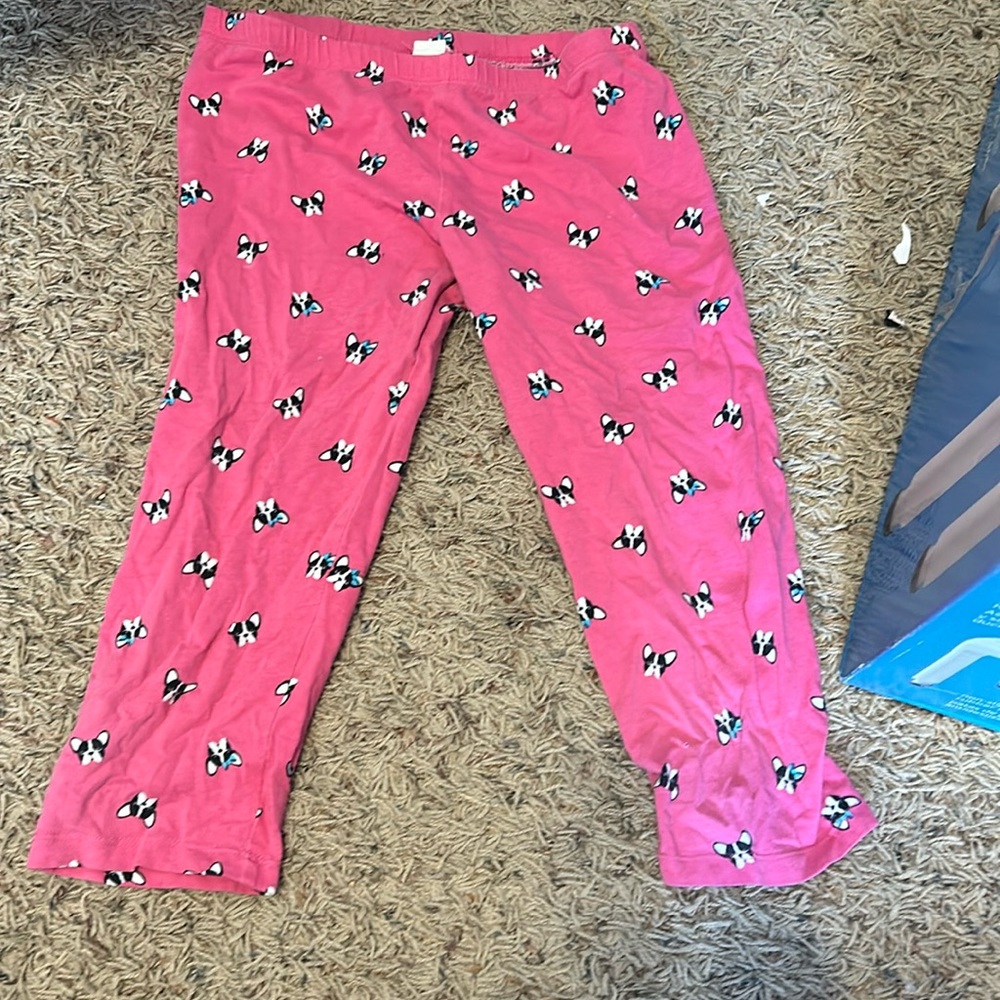 French bulldog capri leggings